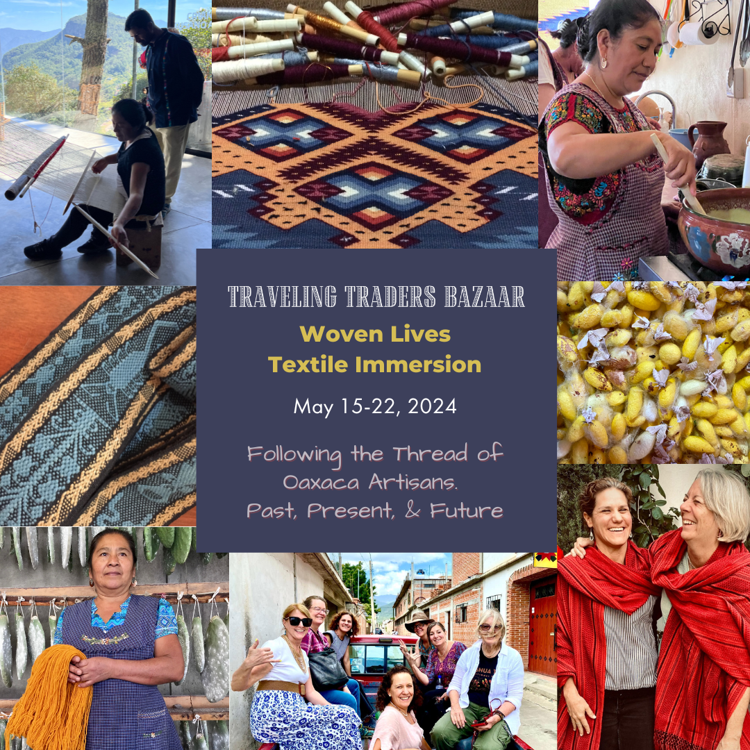 Load video: Info call for textile immersions in Oaxaca with guides Carolyn Kallenborn and Ana Paula Fuentes.