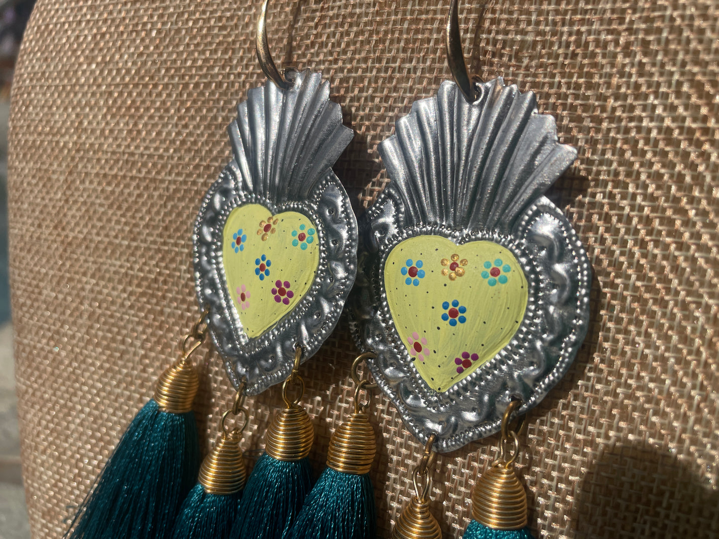 Hojala - Hand-Painted Oaxacan Earrings