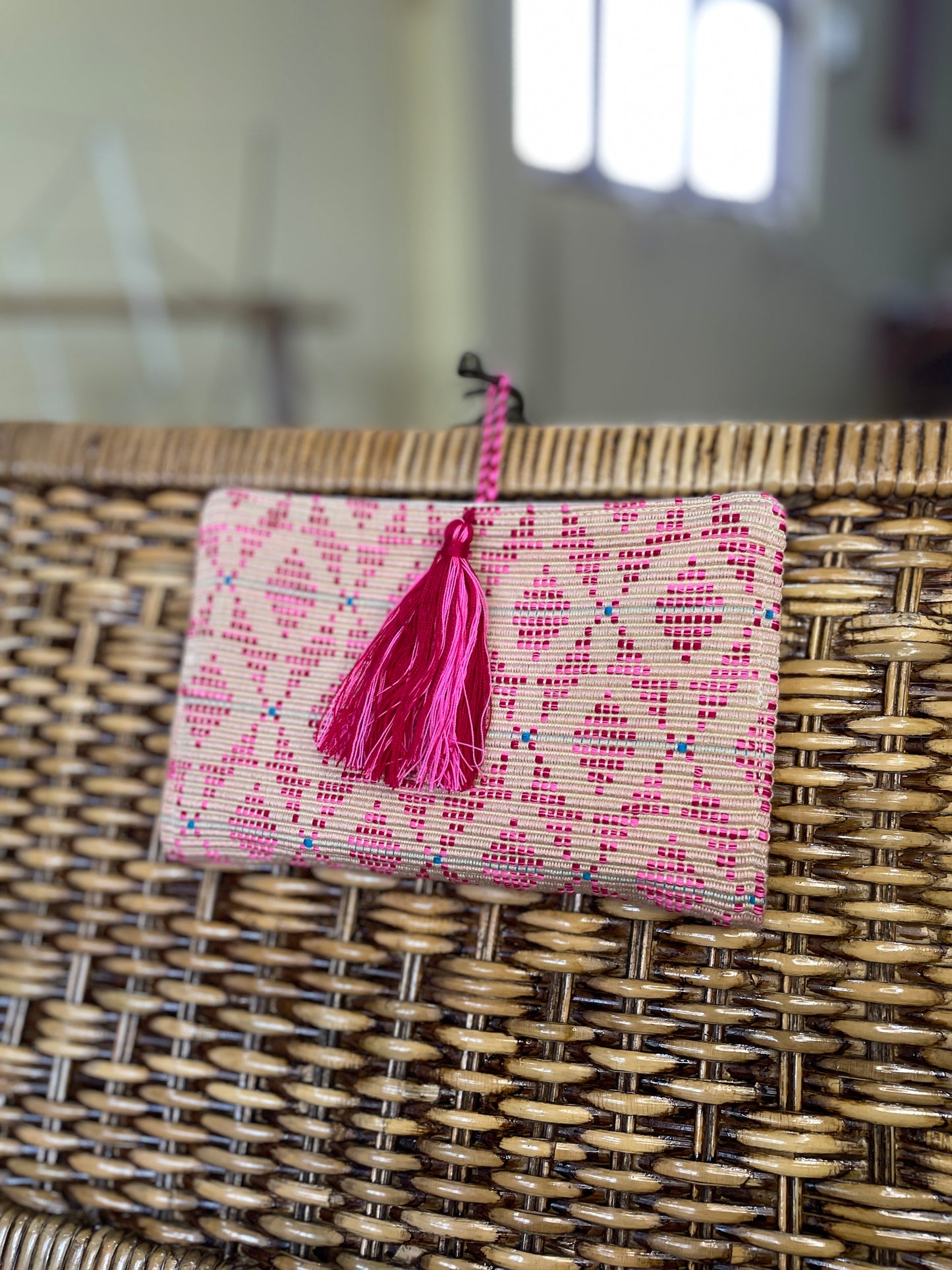 Handwoven Artisan Compact Jewelry Organizer