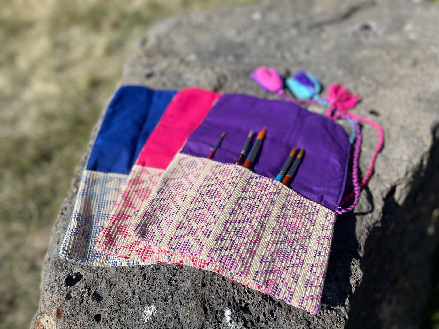 Handwoven Eco-friendly Artisan Utensil Wrap