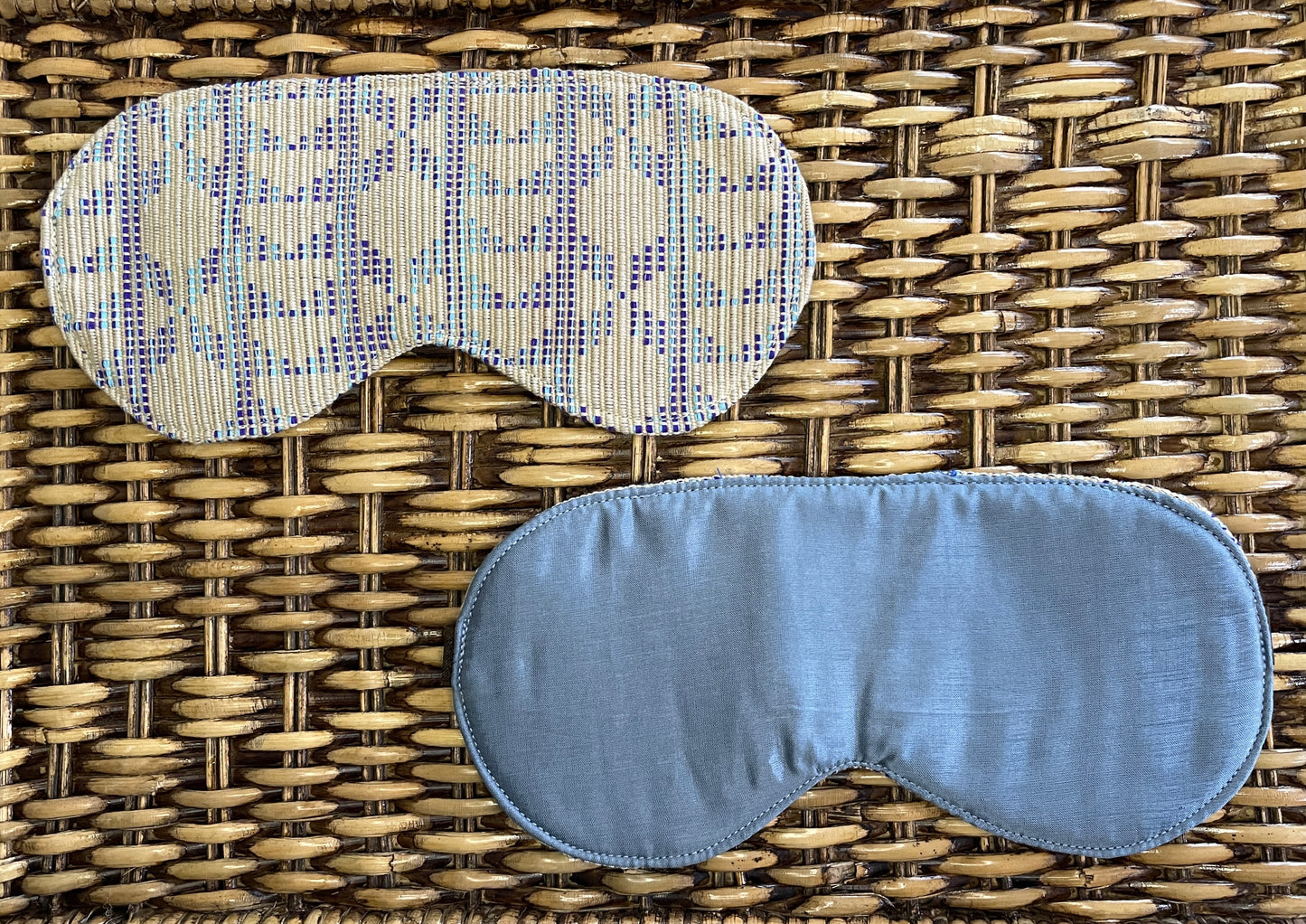 Handwoven Silk-Lined Artisan Eye Mask