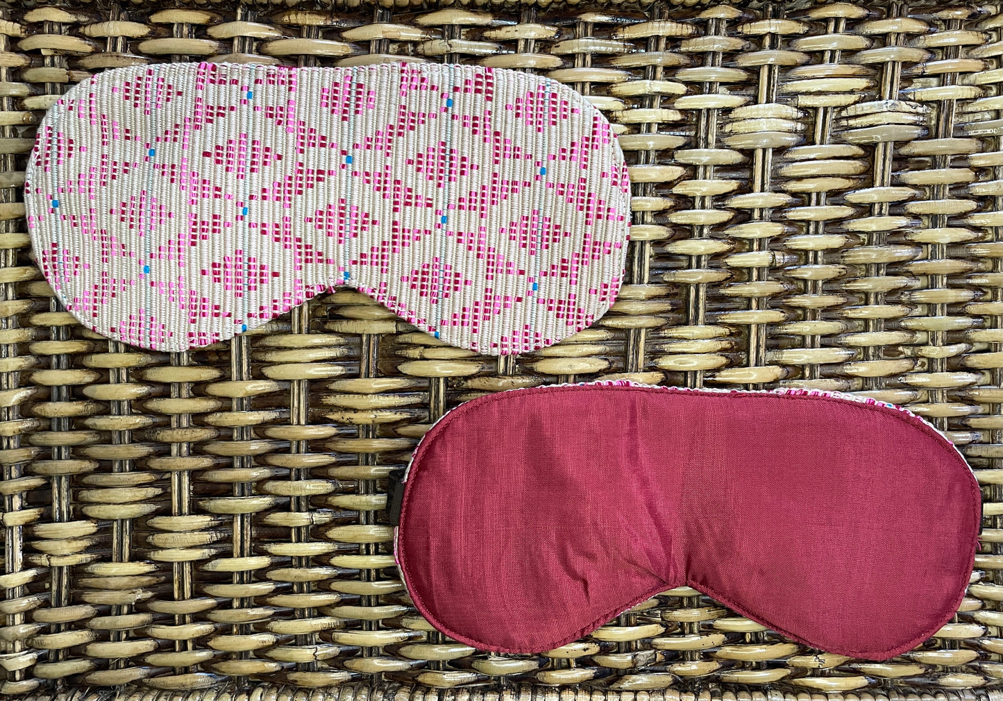 Handwoven Silk-Lined Artisan Eye Mask