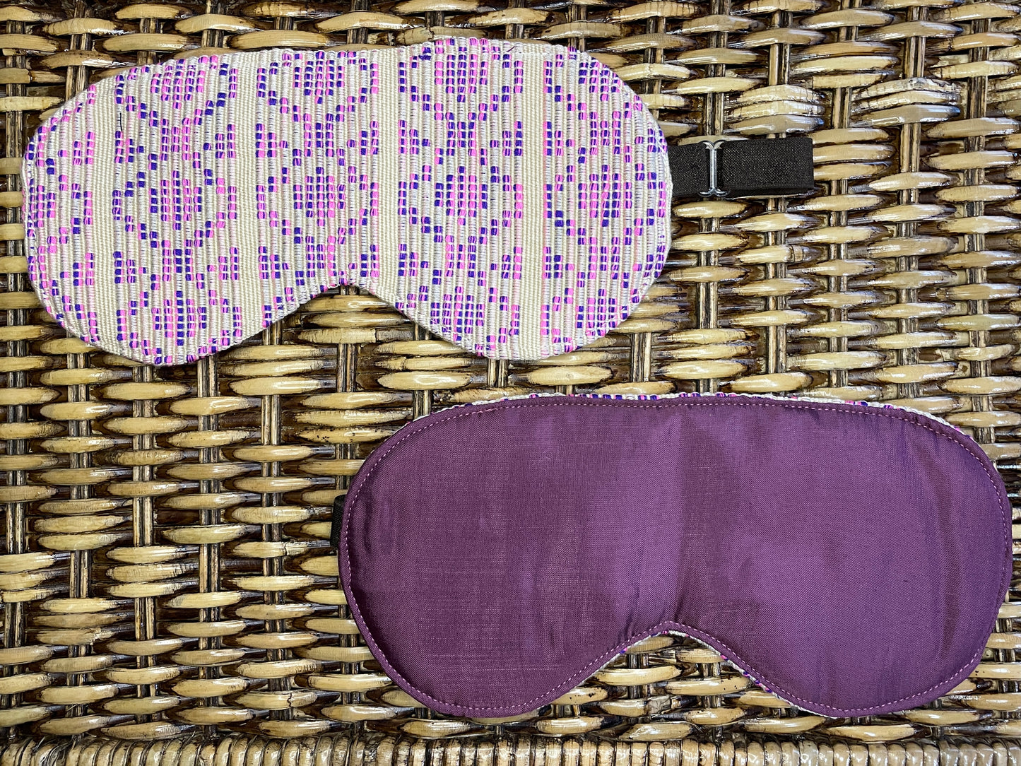 Handwoven Silk-Lined Artisan Eye Mask