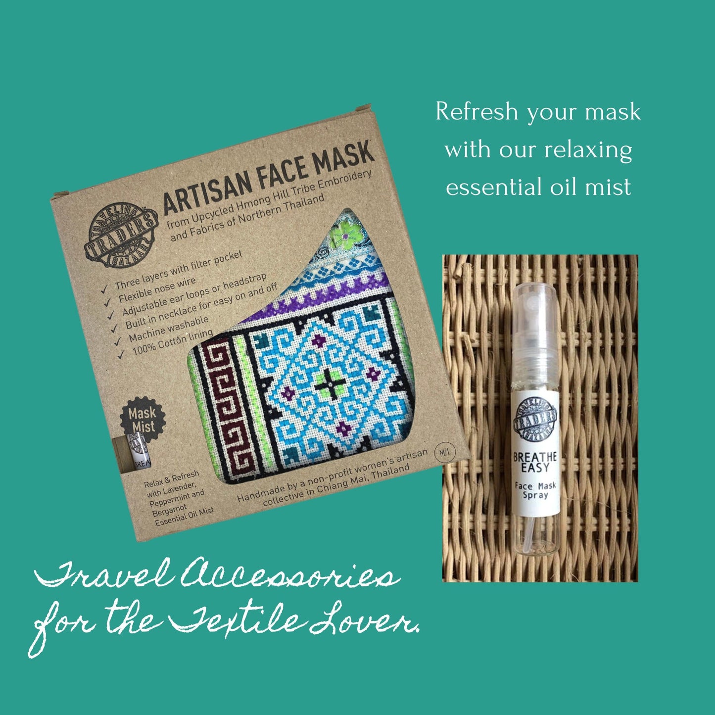 Artisan Face Mask & Essential Oil Mask Mist Set