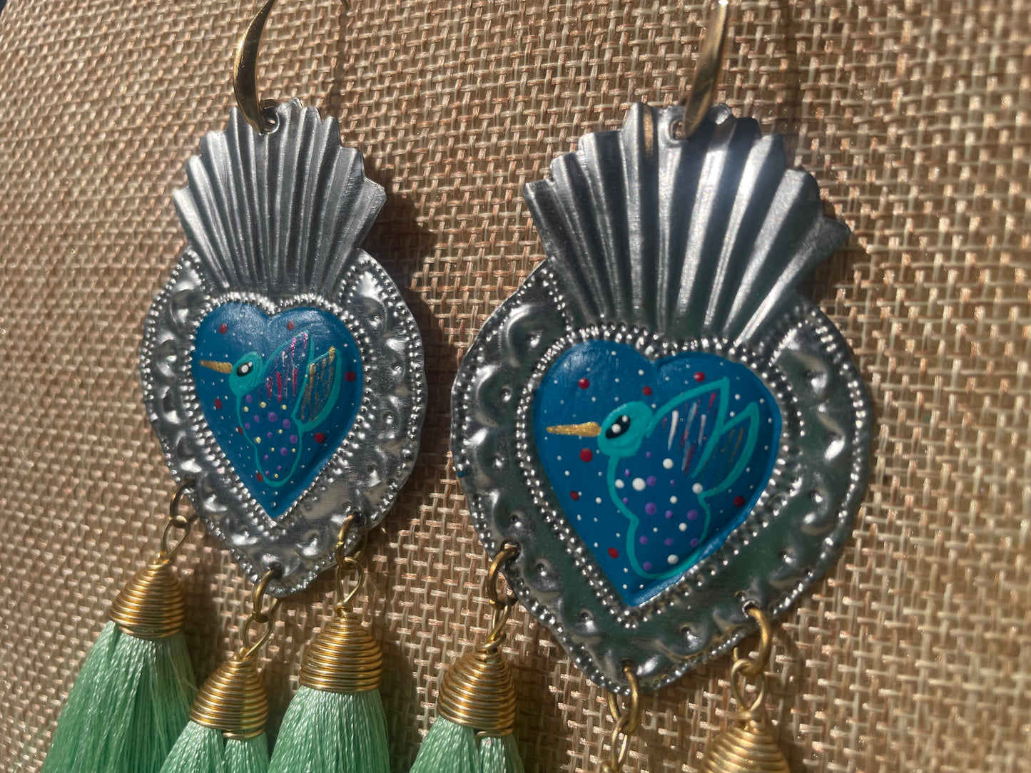 Hojala - Hand-Painted Oaxacan Earrings