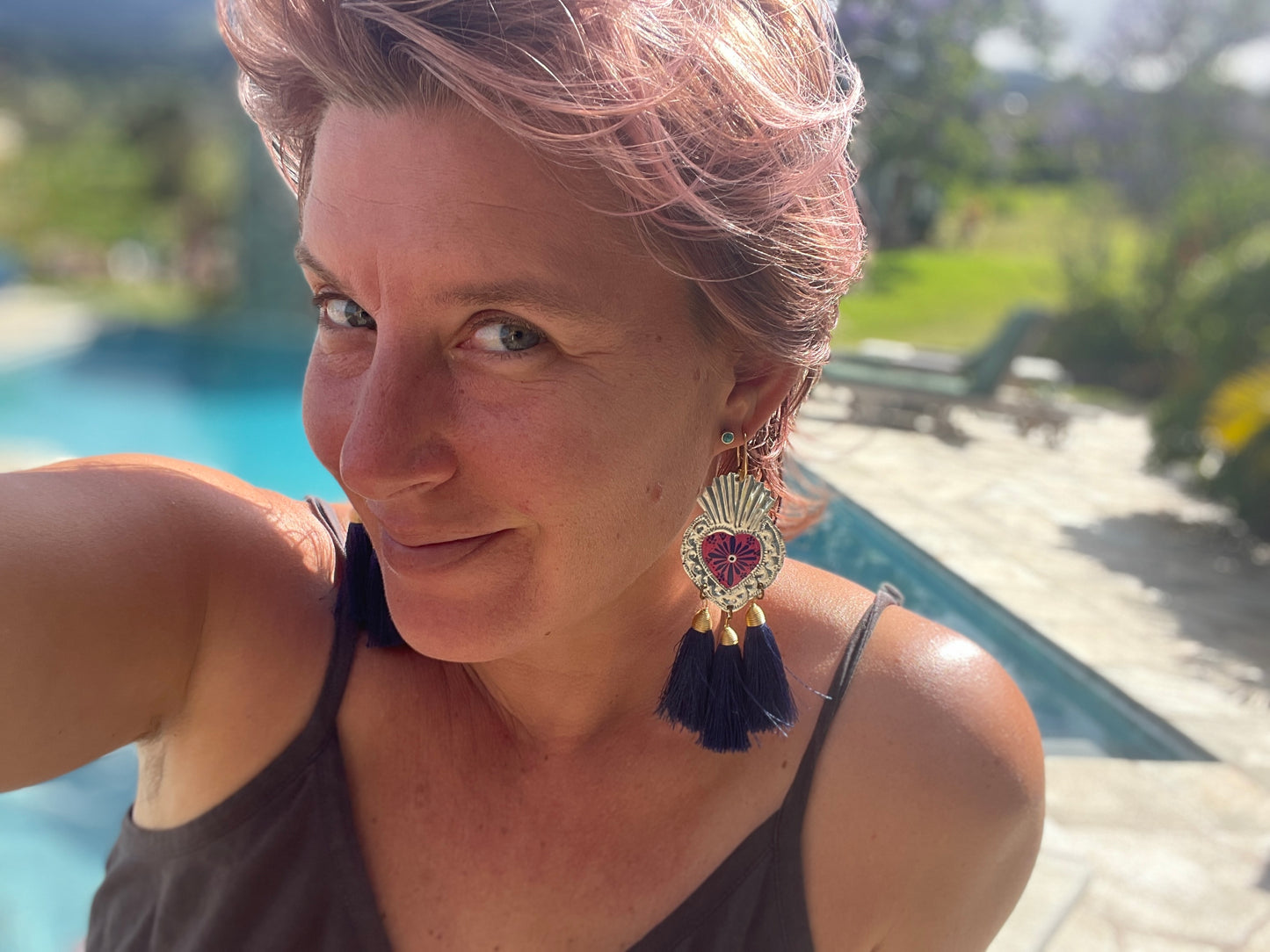 Hojala - Hand-Painted Oaxacan Earrings