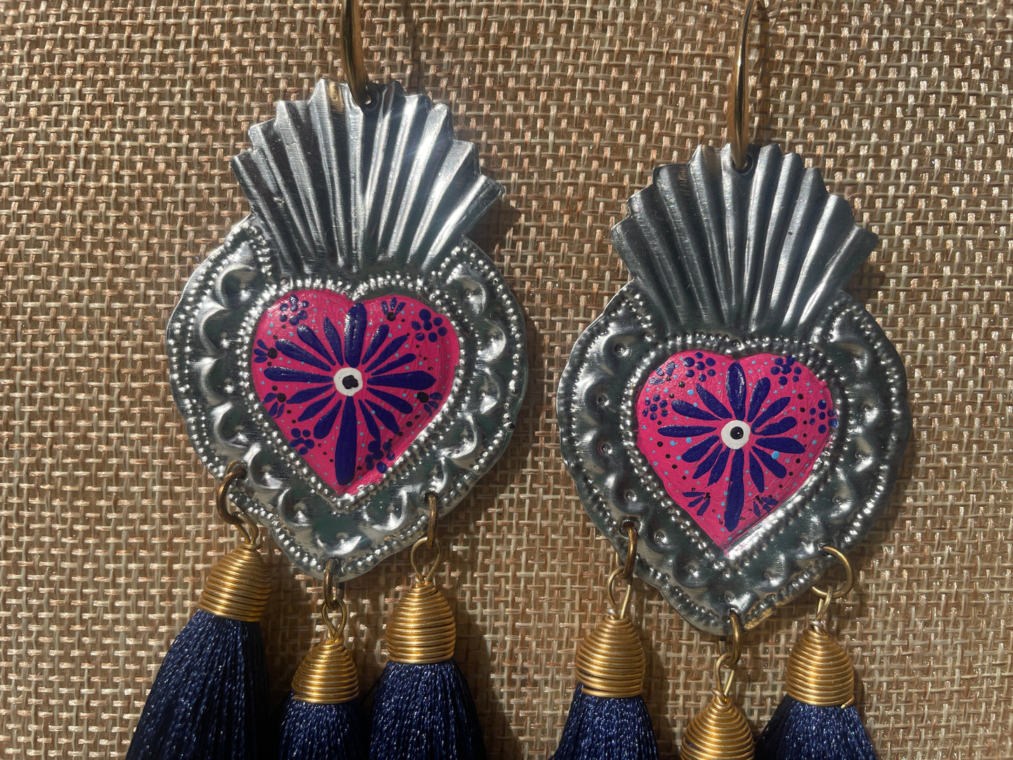 Hojala - Hand-Painted Oaxacan Earrings