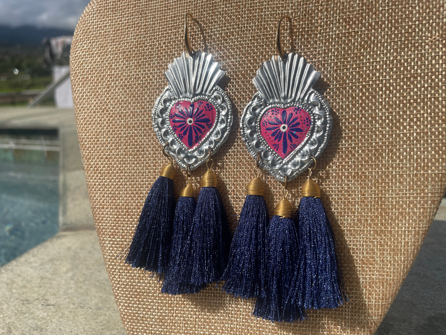 Hojala - Hand-Painted Oaxacan Earrings