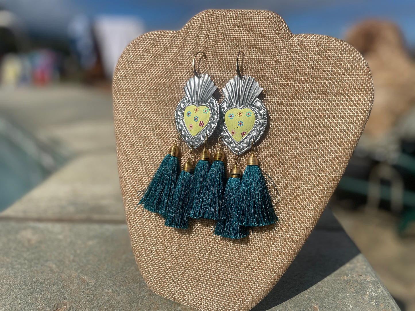 Hojala - Hand-Painted Oaxacan Earrings