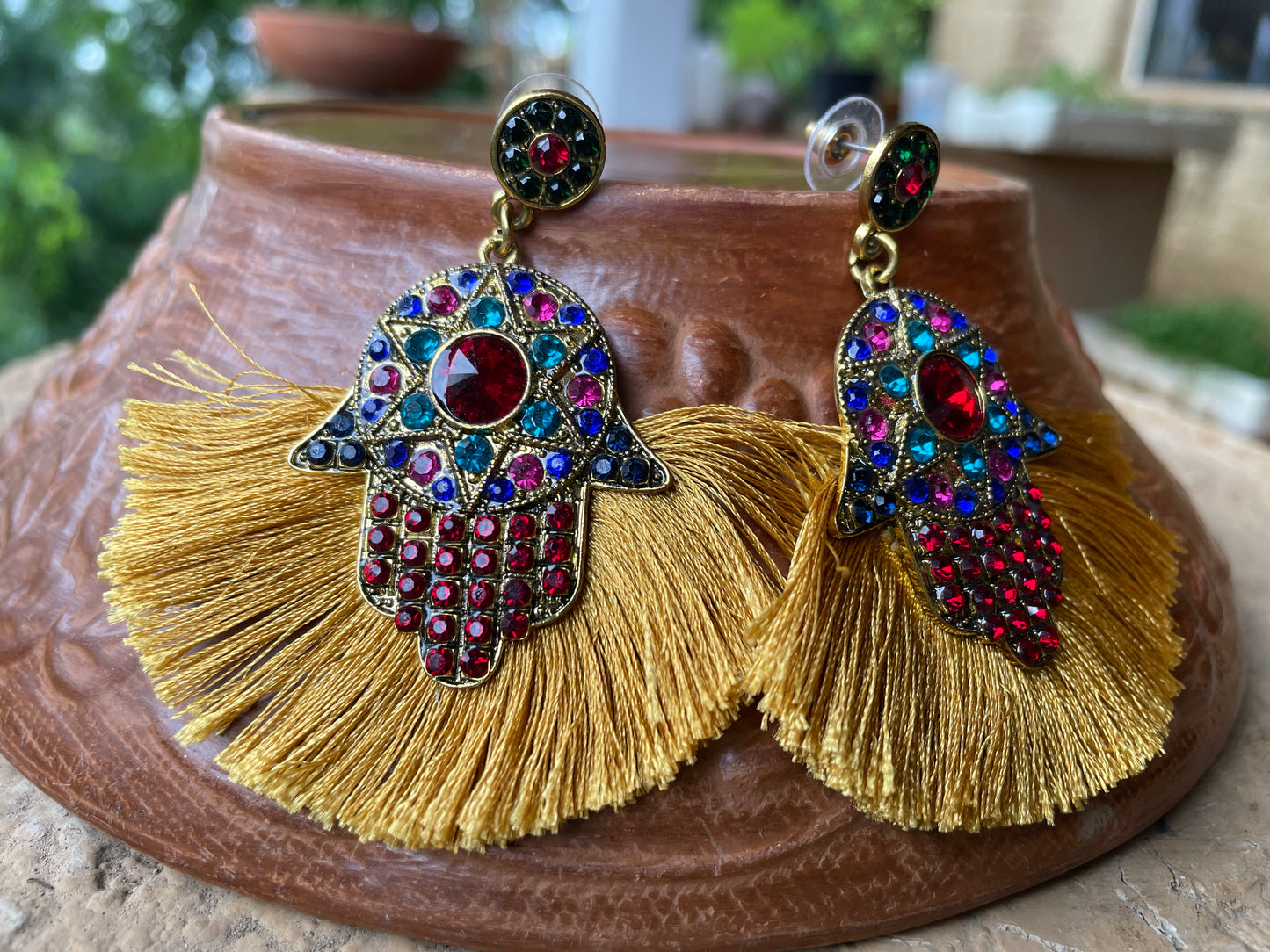 Hamsas - Sparkle Artisan Earrings