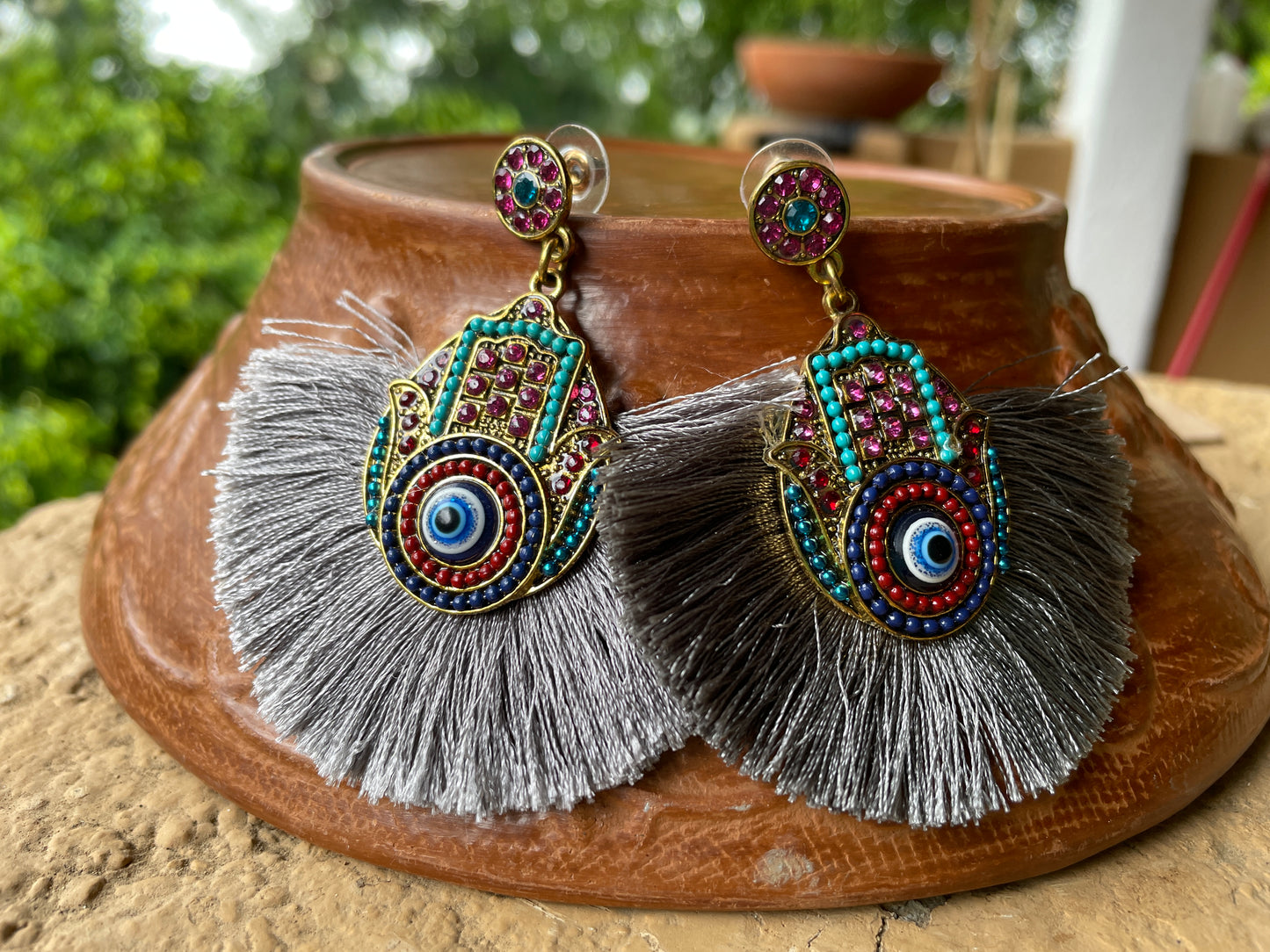 Hamsas - Sparkle Artisan Earrings