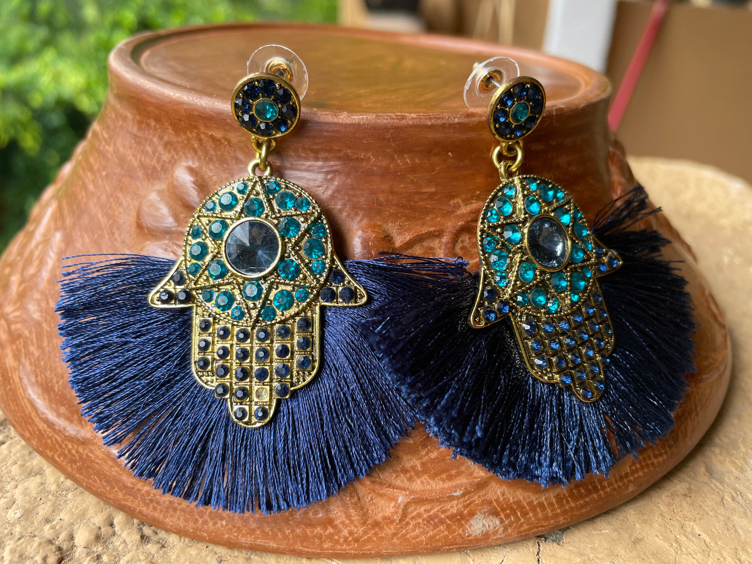 Hamsas Sparkle Artisan Earrings