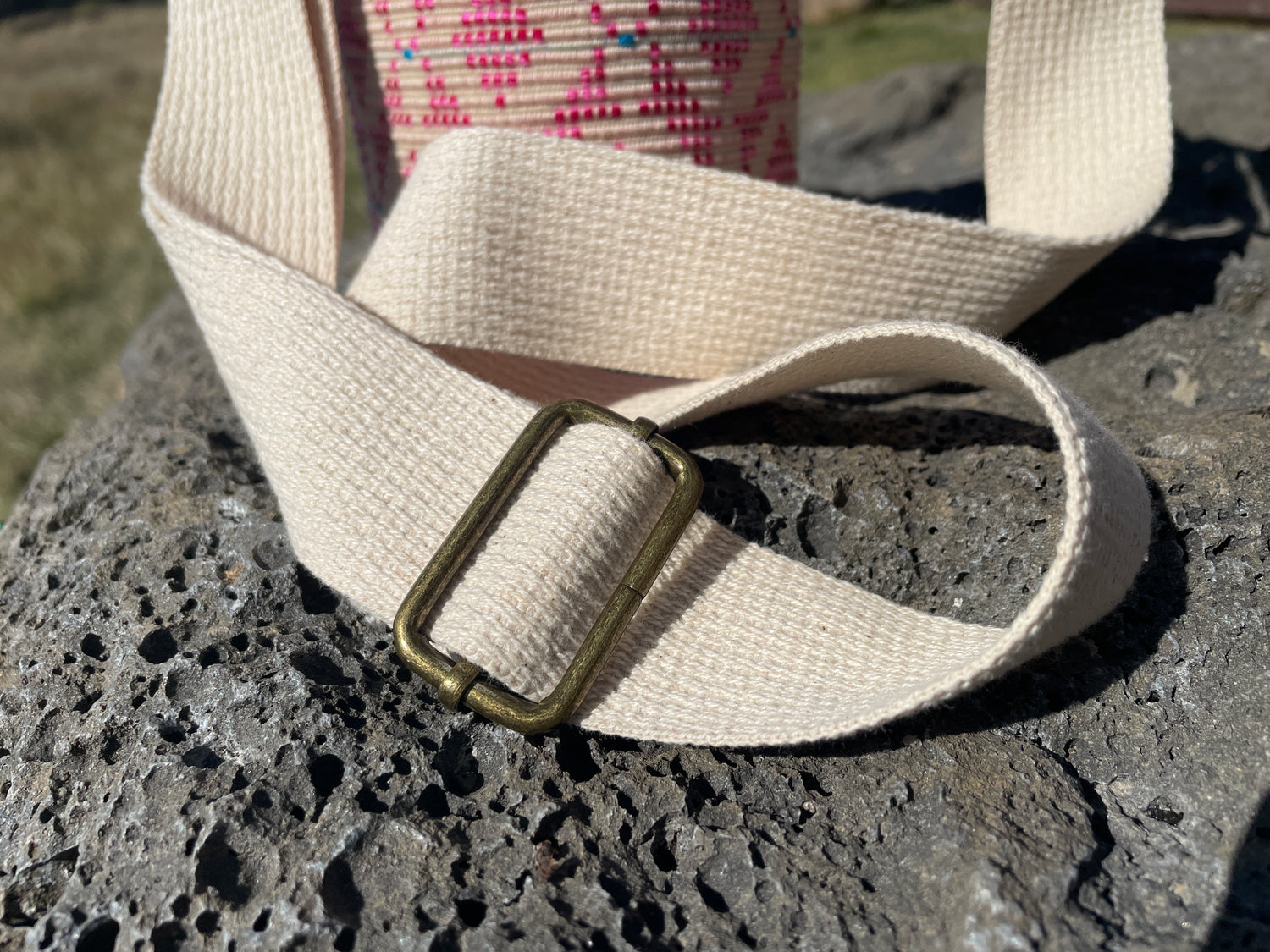 Handwoven Water Bottle Holder with Adjustable Strap – Traveling Traders  Bazaar